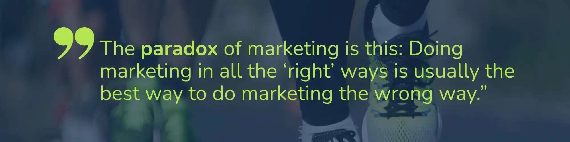 The paradox of marketing